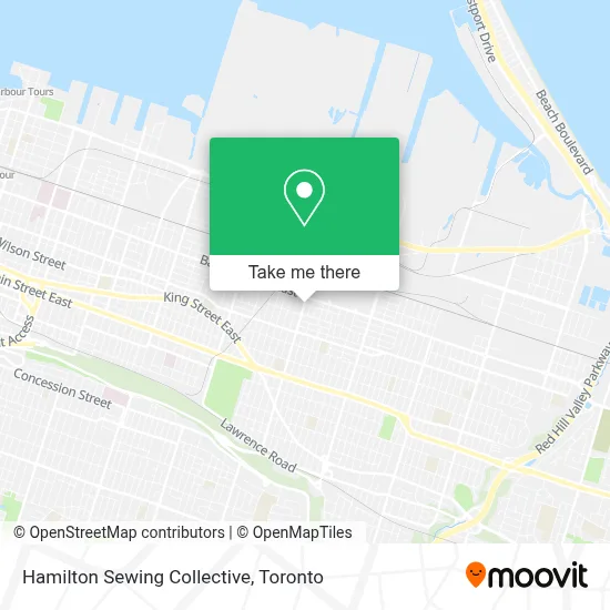 Hamilton Sewing Collective map