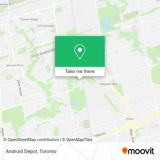 Android Depot map