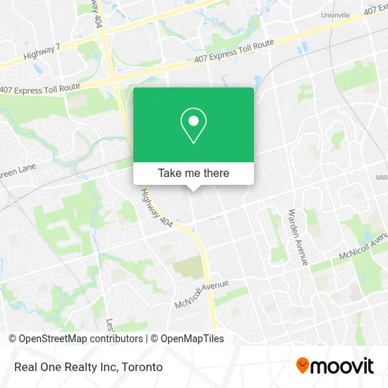 Real One Realty Inc map