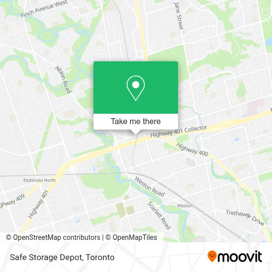 Safe Storage Depot map