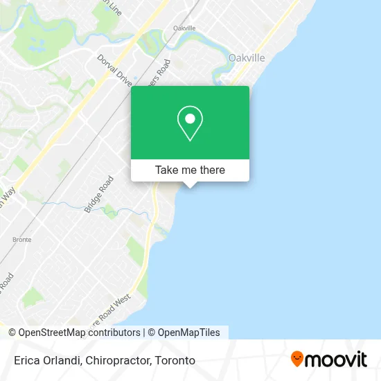Erica Orlandi, Chiropractor map