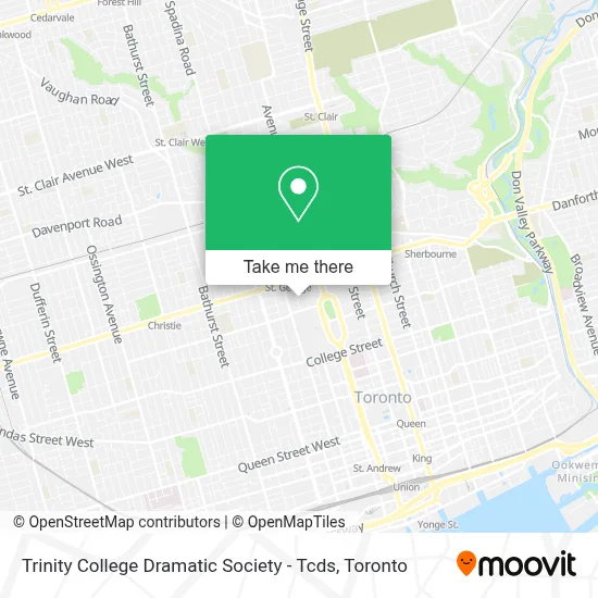 Trinity College Dramatic Society - Tcds map