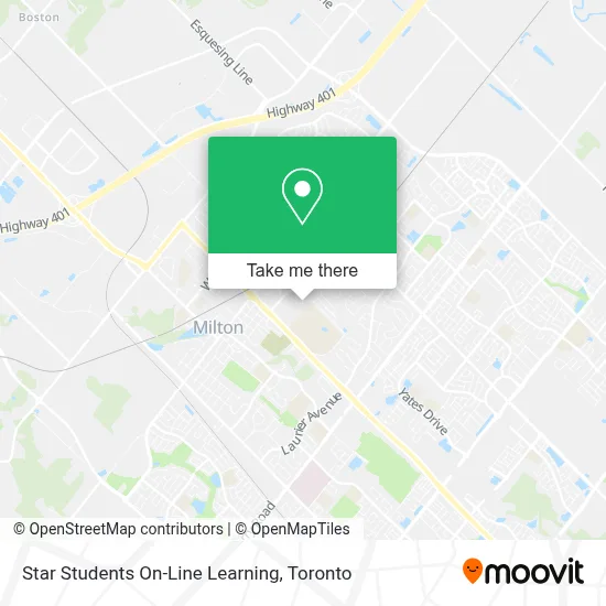Star Students On-Line Learning map