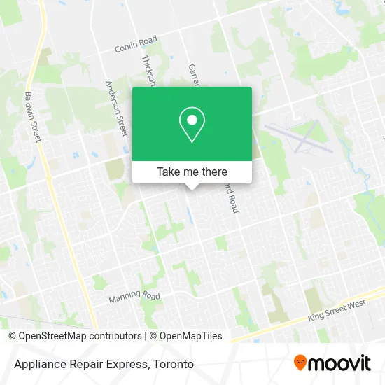 Appliance Repair Express map