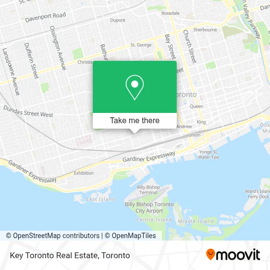Key Toronto Real Estate map