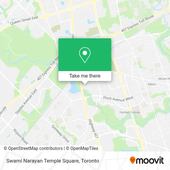 Swami Narayan Temple Square map
