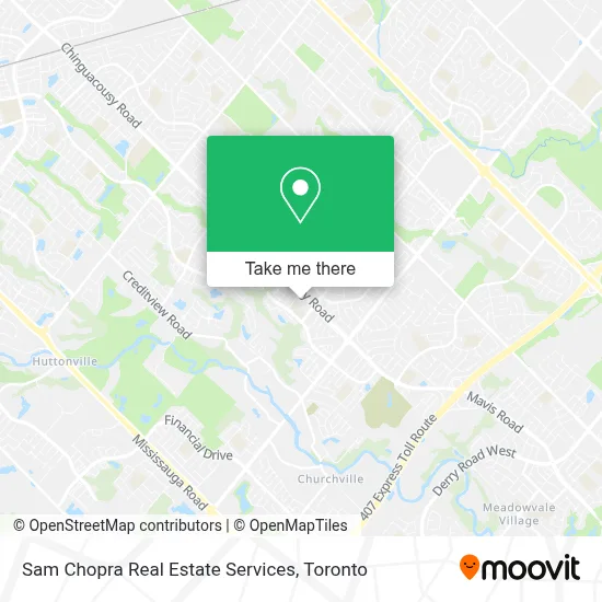 Sam Chopra Real Estate Services map