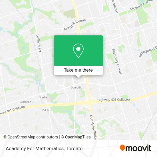 Academy For Mathematics map