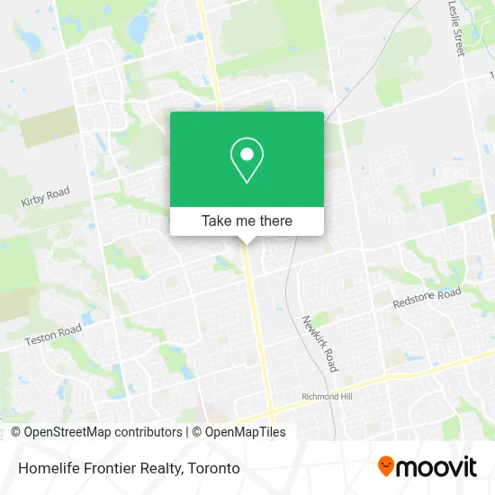 Homelife Frontier Realty map