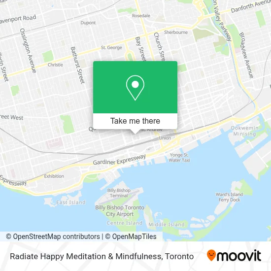 Radiate Happy Meditation & Mindfulness map