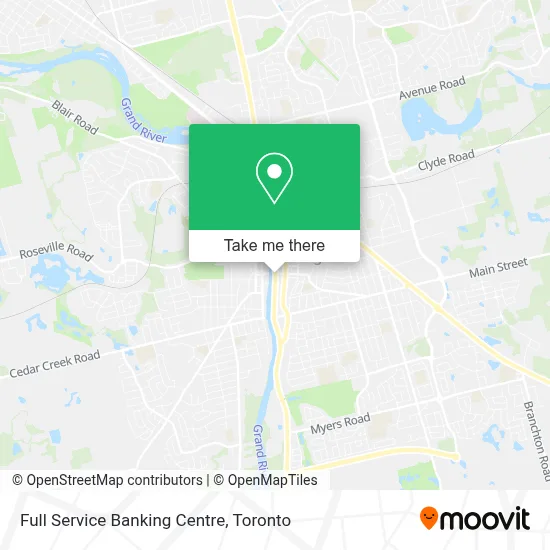 Full Service Banking Centre map