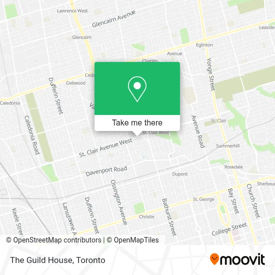 The Guild House map