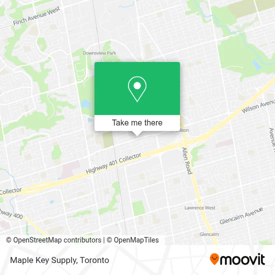 Maple Key Supply map