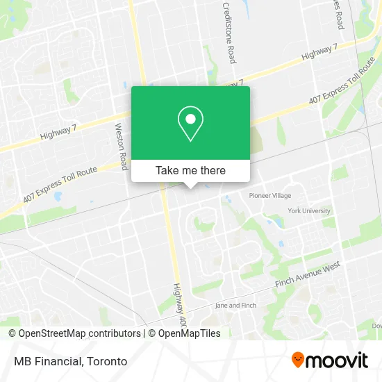 MB Financial map