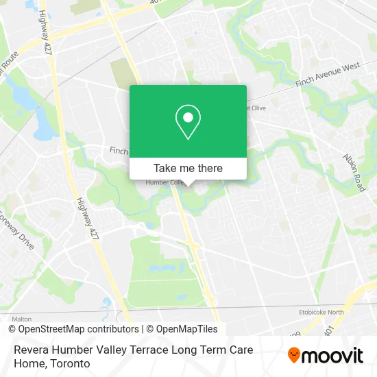 Revera Humber Valley Terrace Long Term Care Home map