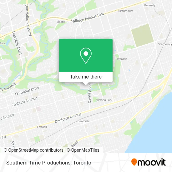 Southern Time Productions map
