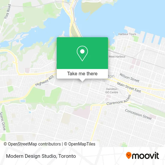 Modern Design Studio map