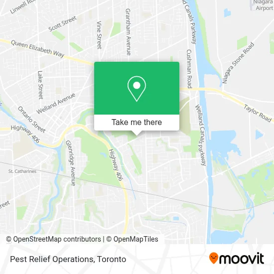 Pest Relief Operations map