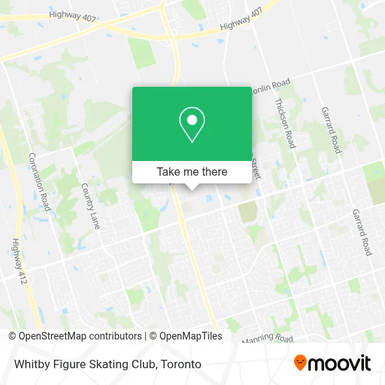 Whitby Figure Skating Club map