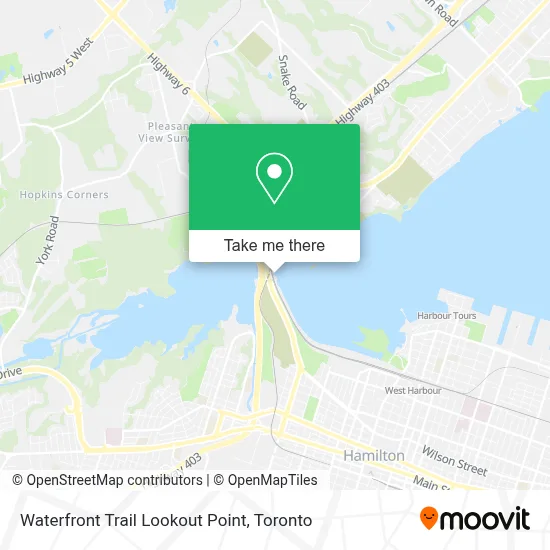 Waterfront Trail Lookout Point map