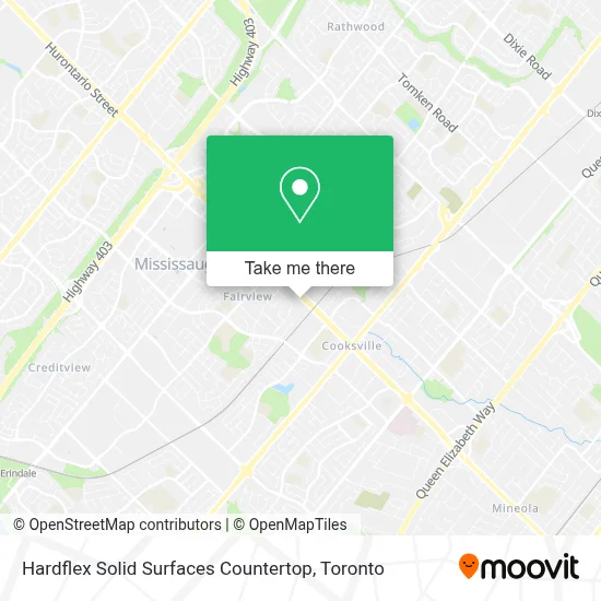 Hardflex Solid Surfaces Countertop map