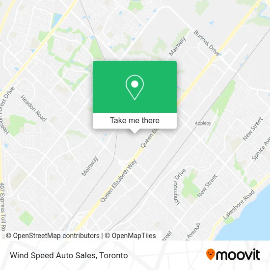 Wind Speed Auto Sales map