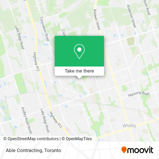 Able Contracting map