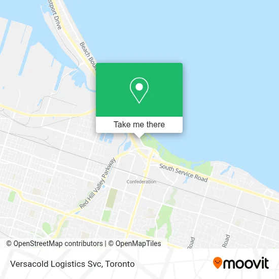 Versacold Logistics Svc map