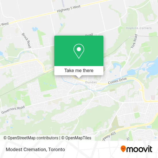 Modest Cremation map