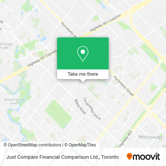 Just Compare Financial Comparison Ltd. map