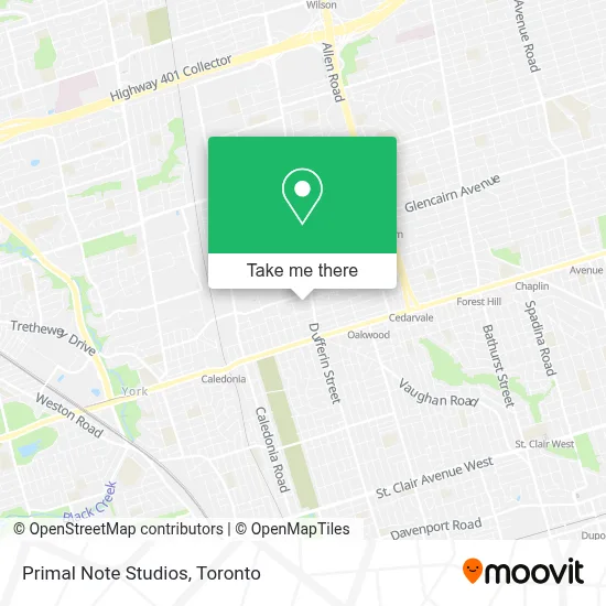 Primal Note Studios map