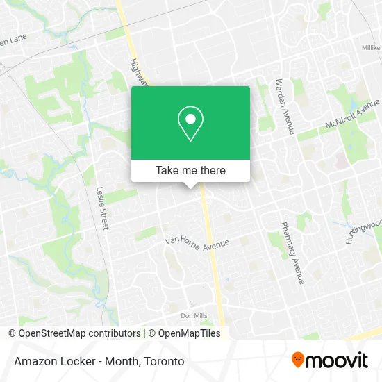 Amazon Locker - Month map
