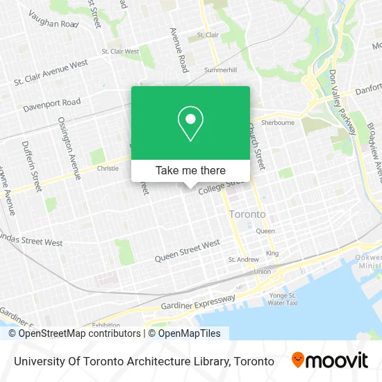 University Of Toronto Architecture Library map