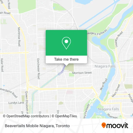 Beavertails Mobile Niagara map