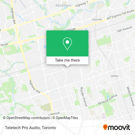 Teletech Pro Audio map