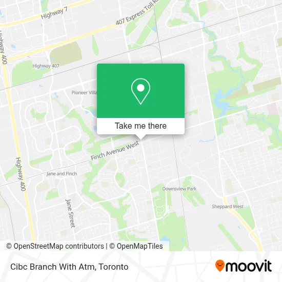 Cibc Branch With Atm map