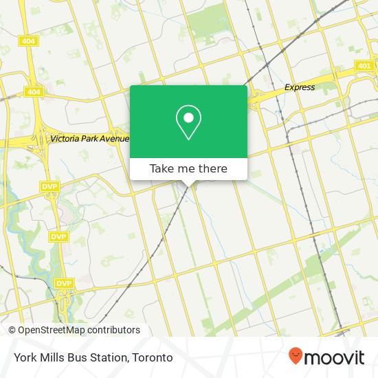 York Mills Bus Station plan