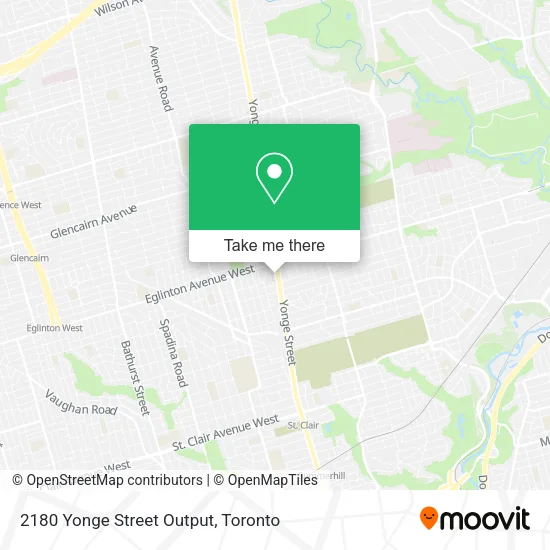 2180 Yonge Street Output map