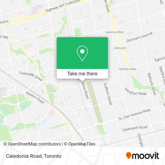 Caledonia Road map