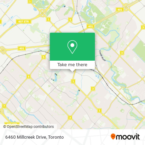 6460 Millcreek Drive map