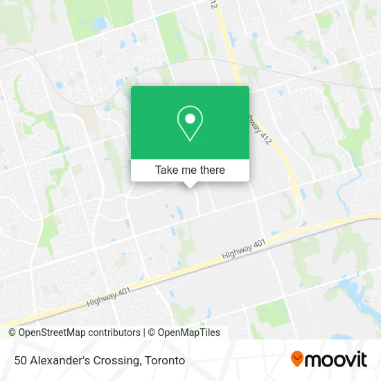 50 Alexander's Crossing map