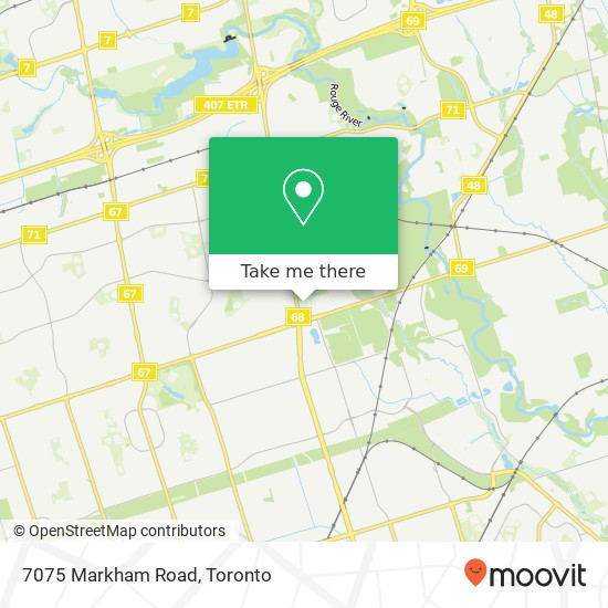 7075 Markham Road map