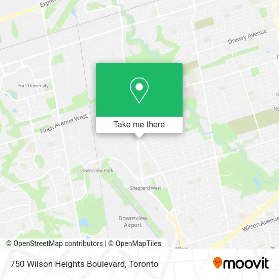 750 Wilson Heights Boulevard map