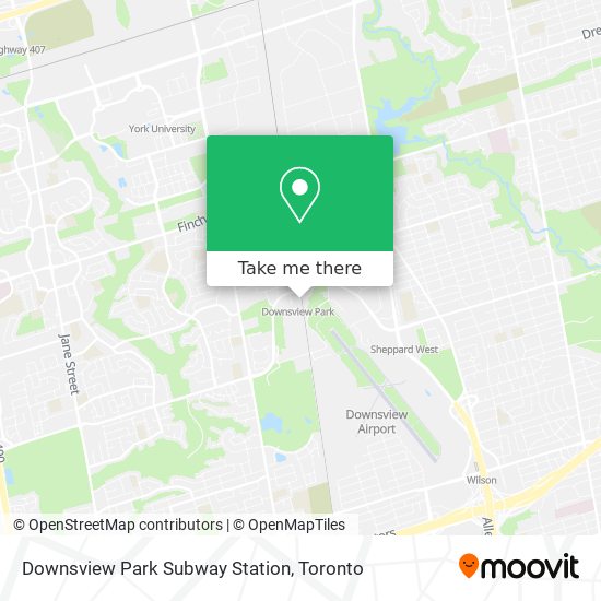 Downsview Park Subway Station map