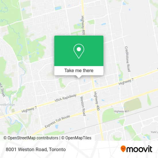 8001 Weston Road map