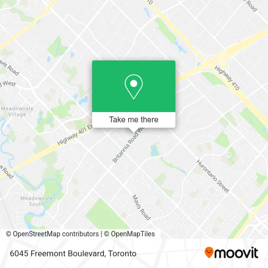 6045 Freemont Boulevard map