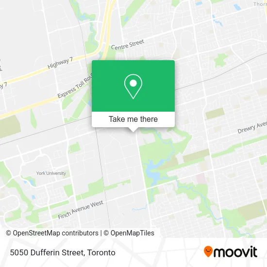 5050 Dufferin Street map