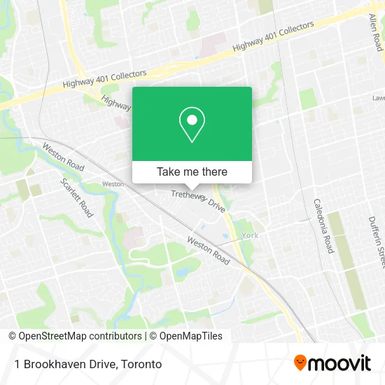 1 Brookhaven Drive map