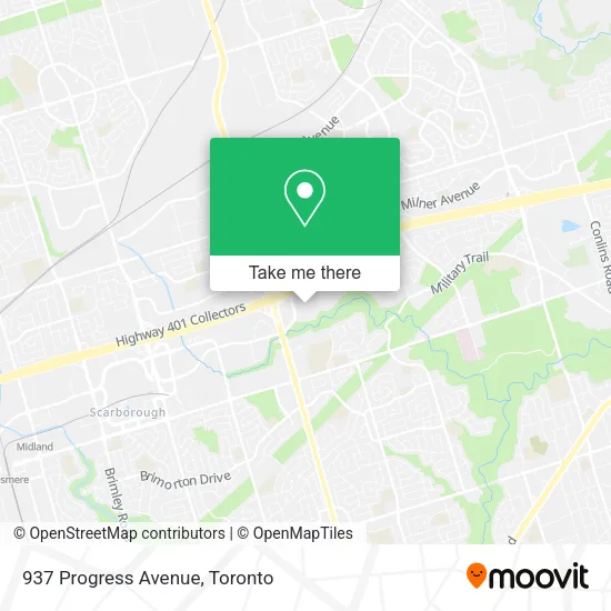 937 Progress Avenue map
