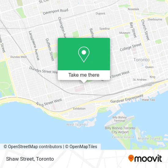 Shaw Street map